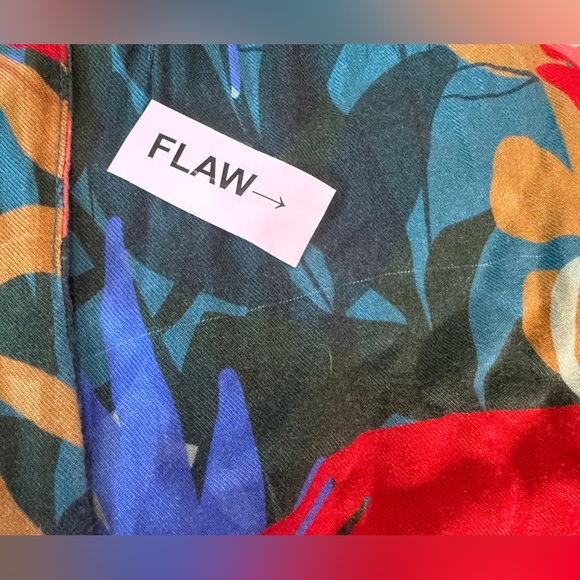 Hutch Rigby Tropical Floral Tie Waist Button Front Maxi Shirt Dress, Size M Boho - Picture 14 of 14